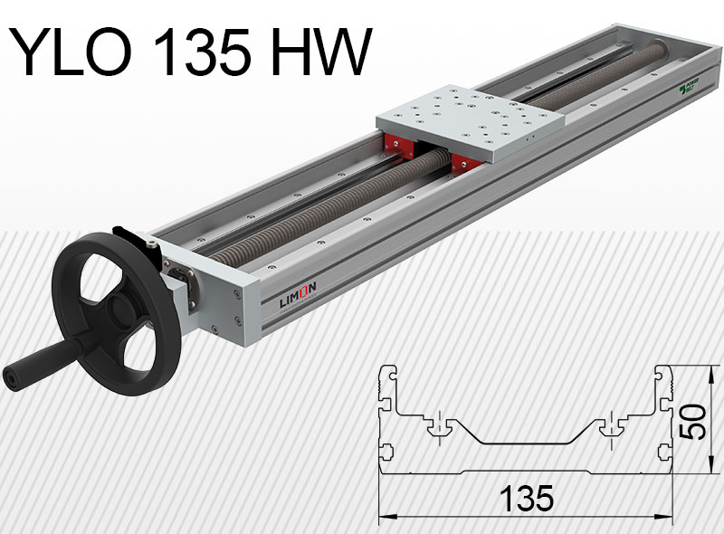 Limon YLO 135-HW lineárna jednotka Max. nosnosť 30kg zdvih 50-450mm