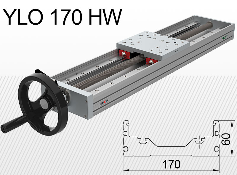 Limon YLO 170-HW lineárna jednotka Max. nosnosť 95kg lökethossz 50-600mmm