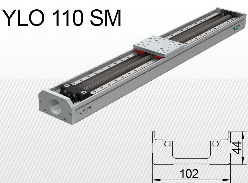 Limon YLO 110-SM lineárna jednotka Max. nosnosť 15kg zdvih 50-400mm