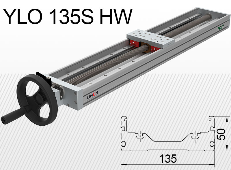 Limon YLO 135S-HW lineárna jednotka Max. nosnosť 35kg zdvih 50-500mm