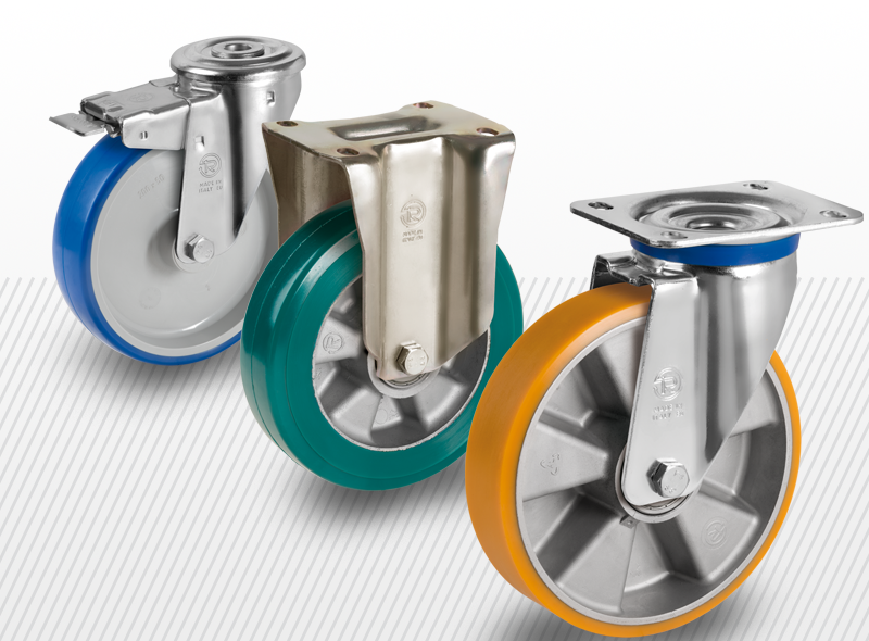 Priemyselné kolesá s polyuretánovou obručou