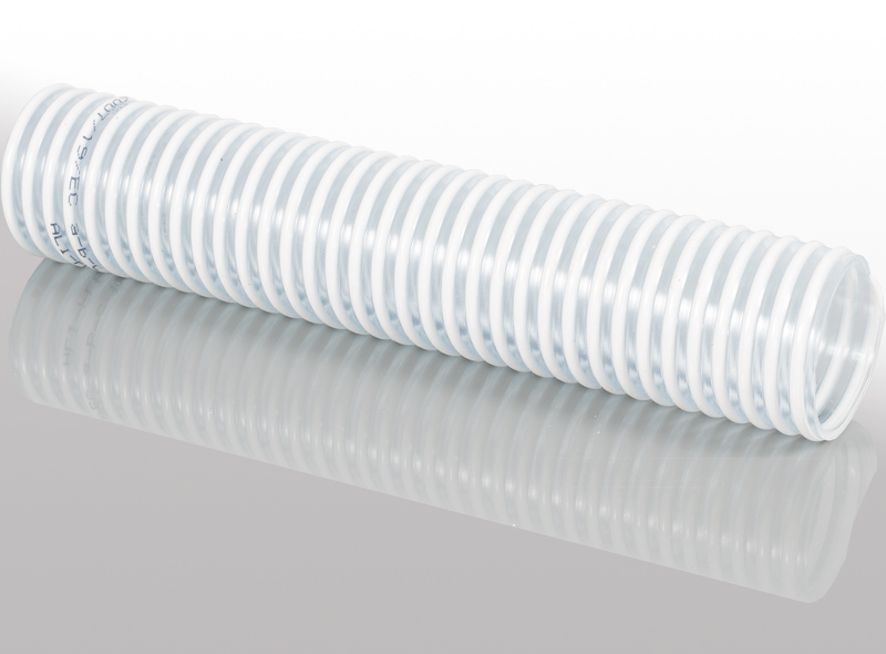 DTE PVC priesvitná nasávacia-tlaková hadica