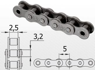 Typ 03B <br />5 X 2,5 mm