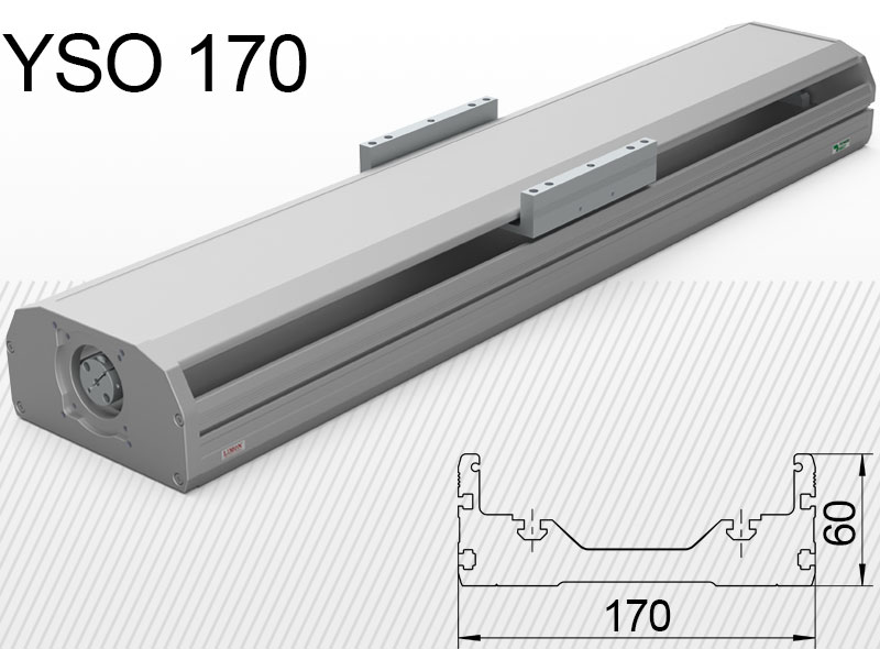 Typ YSO 170 max zaťaženie 60-120kg** Zdvih: 100-1250mm