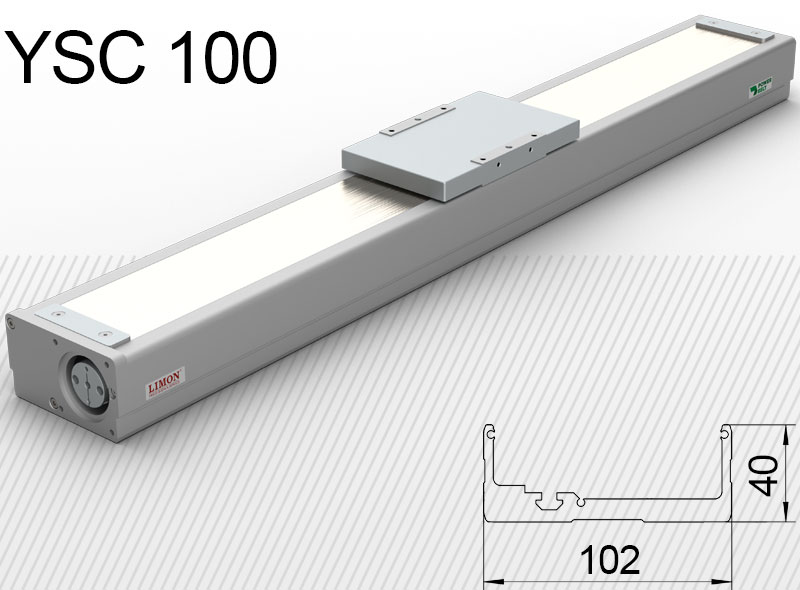 Typ YSC 100 max zaťaženie 18-50kg** Zdvih: 100-1050mm