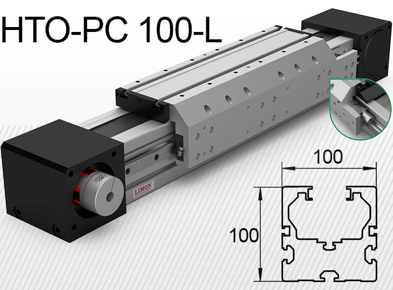 HTO-PC 100-L s pneumatickým upínaním<br />max upnutie 1525N*<br />Zdvih: 100-9000mm