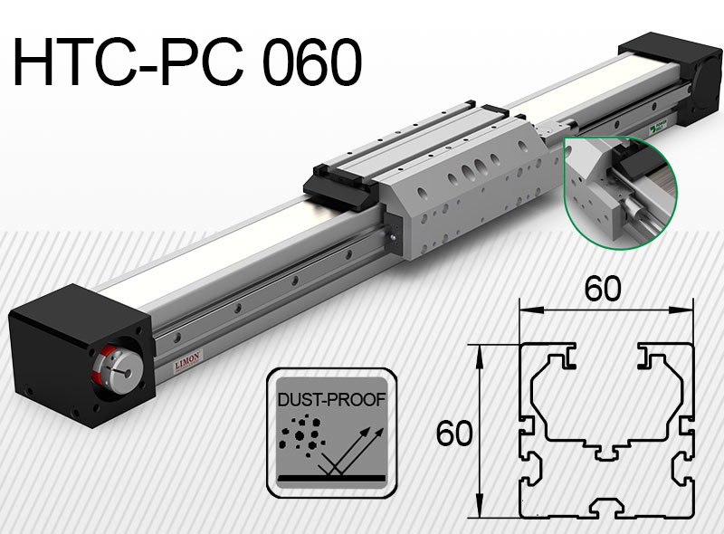 HTC-PC 060 s pneumatickým upínaním<br />max upnutie 413N*<br />Zdvih: 100-2000mm