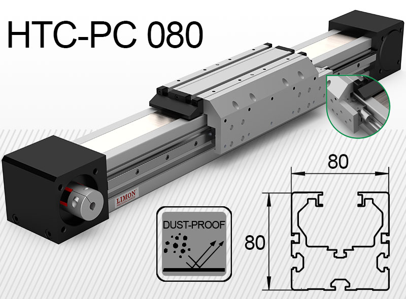 HTC-PC 080 s pneumatickým upínaním<br />max upnutie 485N*<br />Zdvih: 100-4000mm