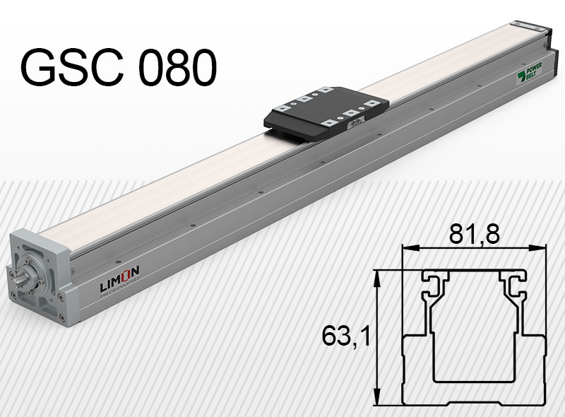 Typ GSC 080 max zaťaženie 3-50kg** Zdvih: 50-1050mm