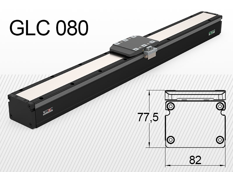 GLC 080 max zaťaženie 20kg* Zdvih: 50-1650mm