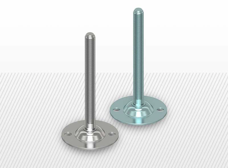 Kovová priemyselná pätka 85 mm, bez protišmykovej podložky