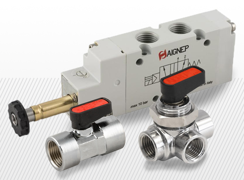 Pneumatické kohúty a ventily