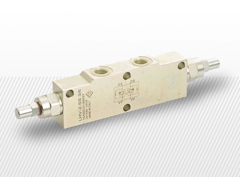 Obojstranný spúšťací brzdný ventil