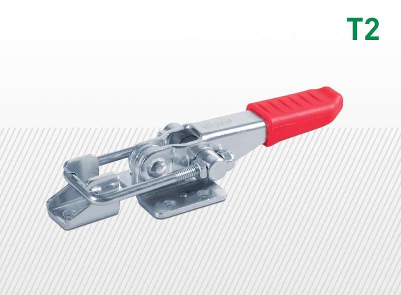 Pákové preklápacie zámky typu T2/T2X a T20/T20X, nastaviteľné hákové vyhotovenie s montážnou konzolou