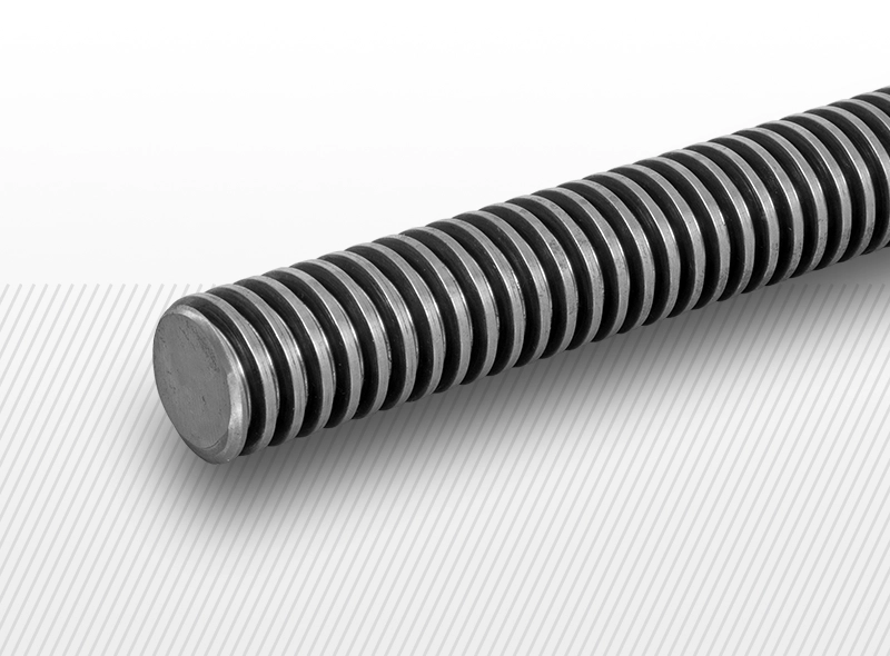 KRE trapézová skrutka pre ručný pohon Inox A2 oceľ