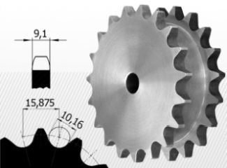 Typ 10B<br />5/8 X 3/8''