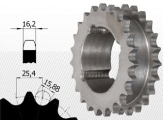 Typ 16B<br />1'' X 17,02 mm