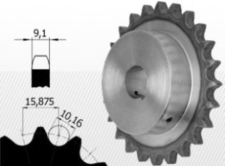 Typ 10B<br />5/8 X 3/8''