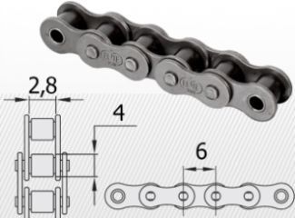 Typ 04B <br />6 X 2,8 mm