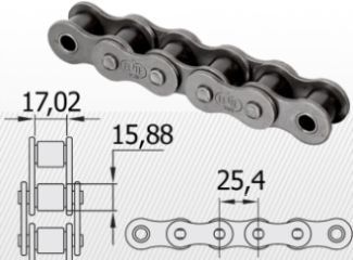 Typ 16B 1'' X 17,02 mm