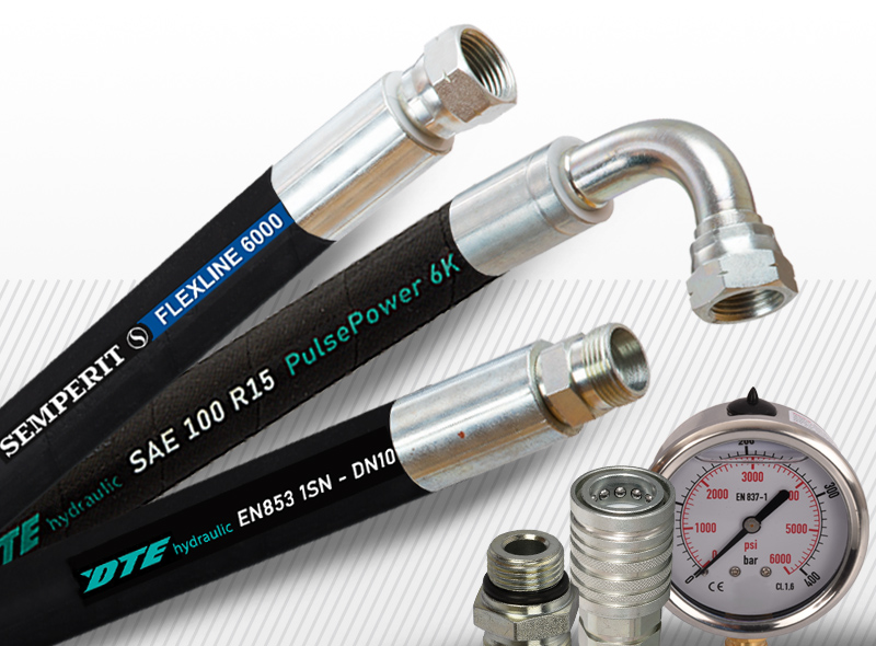Hydraulické hadice a <br/ >príslušenstvo
